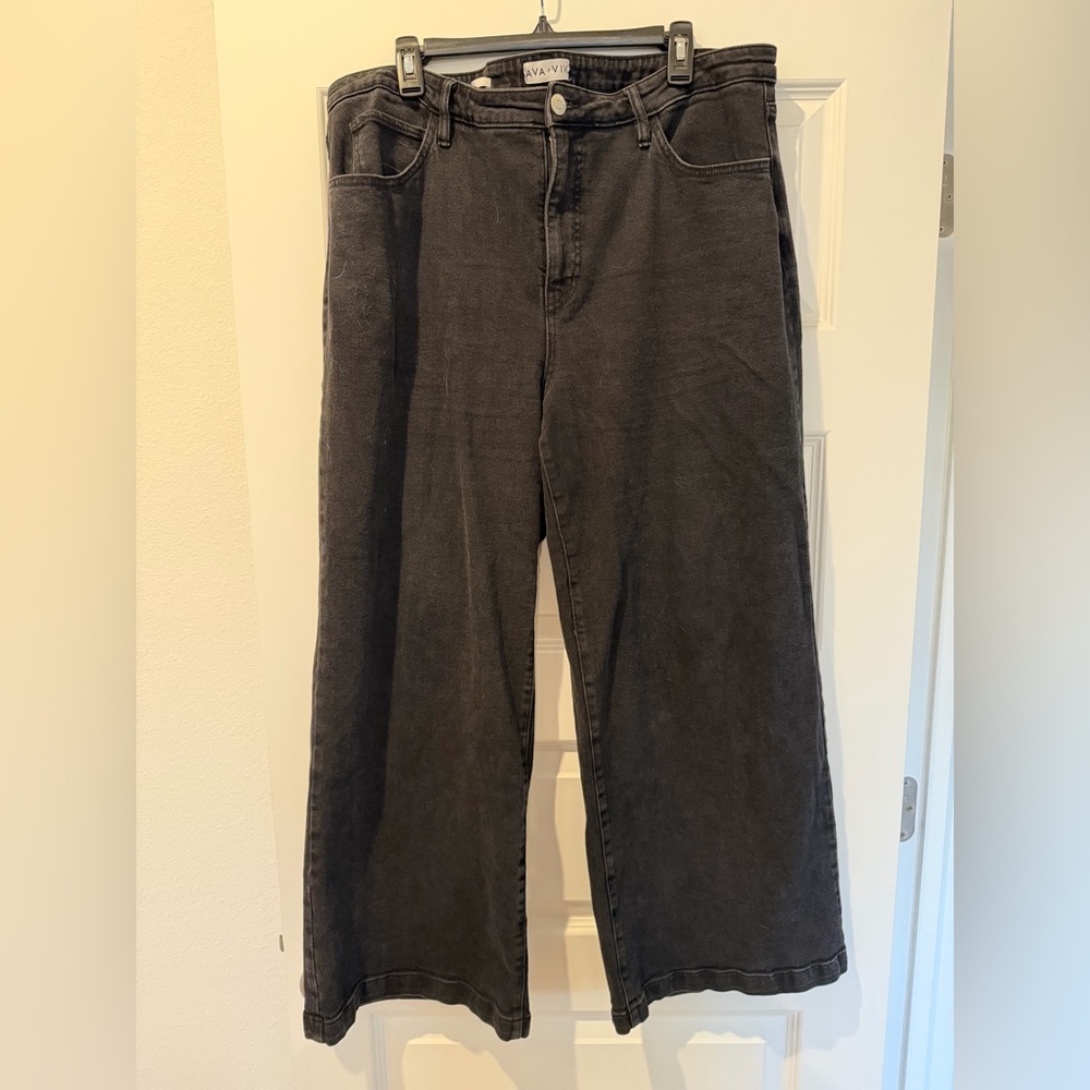Target Ava & Viv Black Wide-Leg Jeans